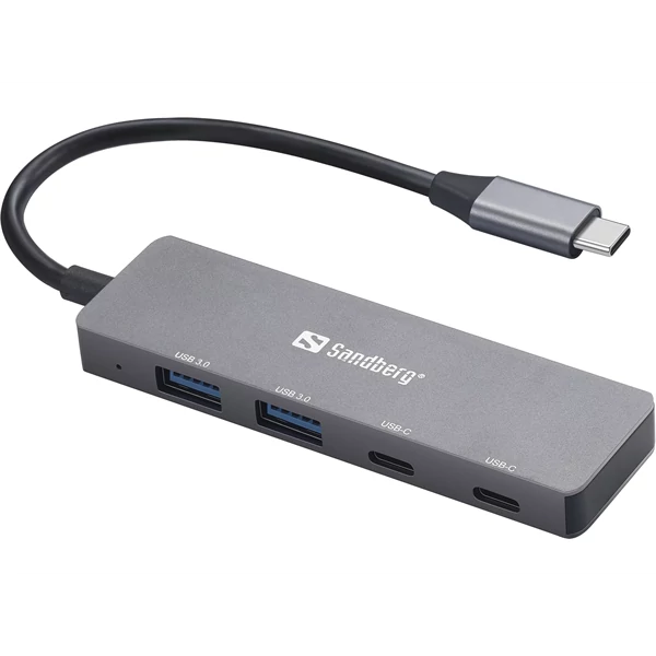 SANDBERG Hub és elosztó, USB-C to 2xUSB-A + 2xUSB-C Hub