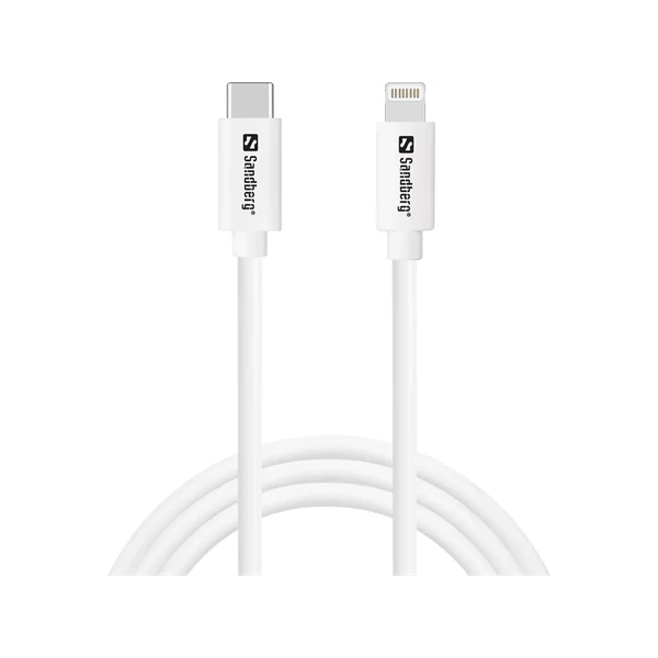 SANDBERG Töltőkábel, USB-C PD to Lighting MFI 1m
