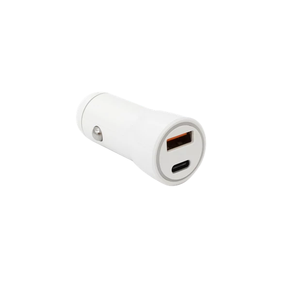 SBOX Autós töltő, USB CAR CHARGER 2 ULAZA - 20 W White