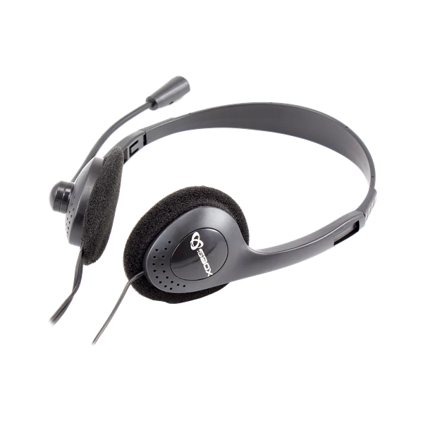 SBOX Fejhallgató, HEADSET + MICROPHONE
