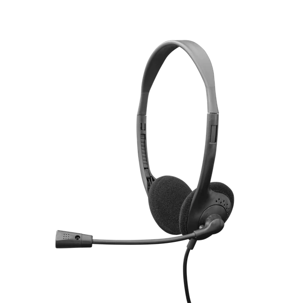 SBOX HS-707 Fejhallgató, HEADSET + MICROPHONE, Fekete