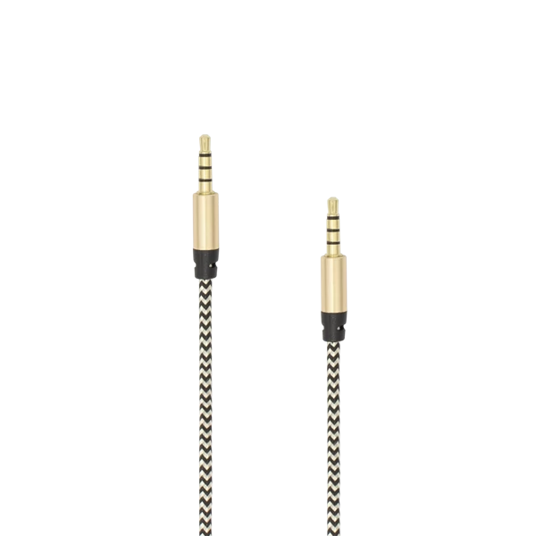 SBOX Kábel, AUDIO CABLE 3.5 Male - 3.5 mm Male 1.5 m Gold
