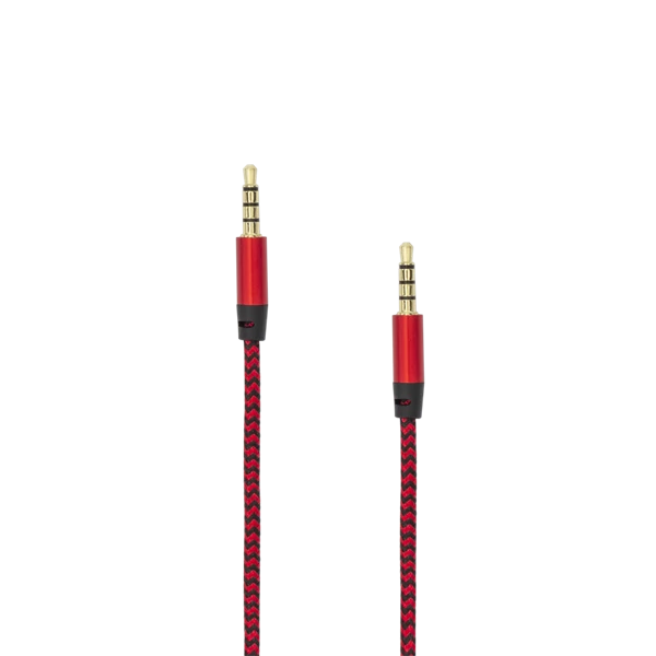 SBOX Kábel, AUDIO CABLE 3.5 Male - 3.5 mm Male 1.5 m Red