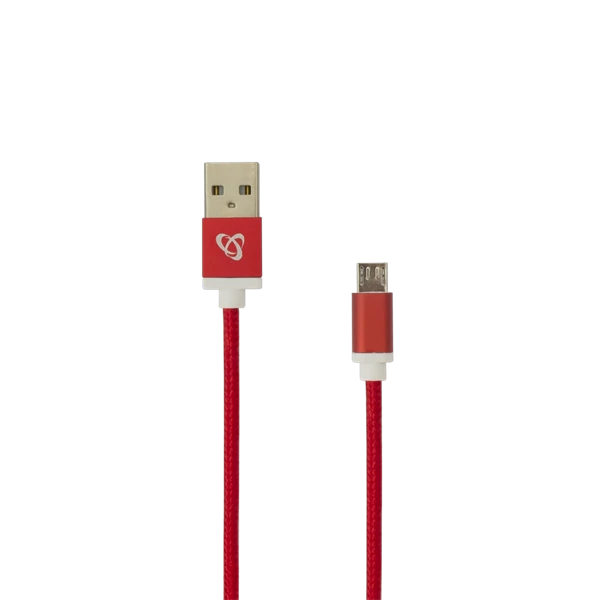 SBOX Kábel, CABLE USB A Male -> MICRO USB Male 1.5 m Red