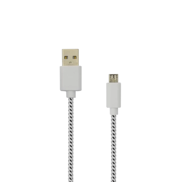SBOX Kábel, CABLE USB A Male -> MICRO USB Male 1 m White
