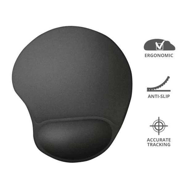 TRUST Egéralátét 16977 (BigFoot Mouse Pad - black)