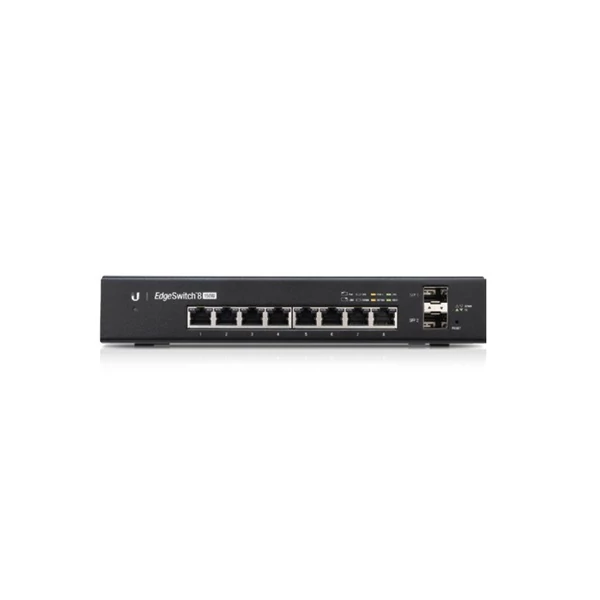 UBiQUiTi EdgeSwitch 8x1000Mbps (POE+) + 2x1000Mbps SFP, Menedzselhető, Rackes - ES-8-150W