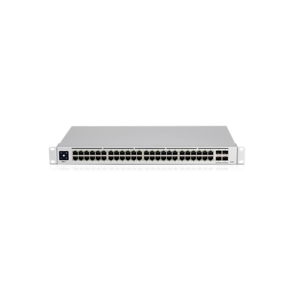 UBiQUiTi Switch 48x1000Mbps + 4x10000Mbps SFP+, Menedzselhető, Rackes - USW-PRO-48