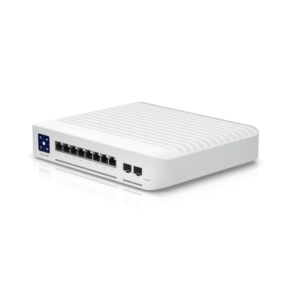 UBiQUiTi Switch 8x2500Mbps (8xPOE+) + 2x10Gbps SFP+, Falra rögzíthető, Menedzselhető, Asztali - USW-ENTERPRISE-8-POE