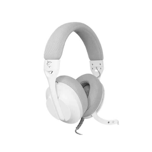 WHITE SHARK PARROT-W/G, GH-2440W/G, gamer fejhallgató, fehér/szürke