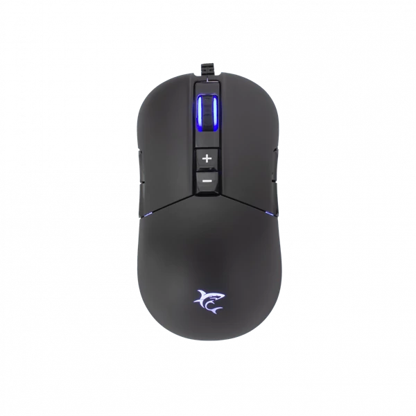WHITE SHARK ARTHUR (GM-9005) gamer egér, 9D, fekete, 10000 dpi, RGB