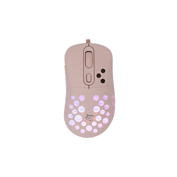 WHITE SHARK AZRAEL-P, GM-5013P gamer egér,6D, pink, 7200 dpi, RGB