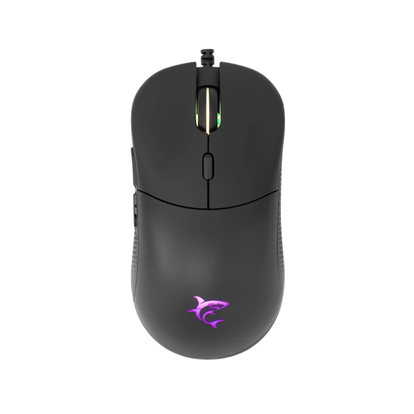 WHITE SHARK BAGDEMAGUS-B, GM-5010B gamer egér, 6D, fekete, 7200 dpi, RGB
