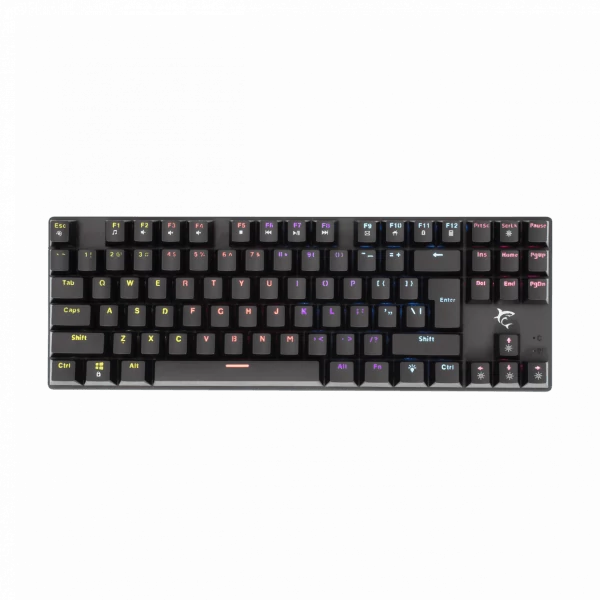 WHITE SHARK COMMANDOS mechanikus (blue switch) gamer billentyűzet (magyar), fekete