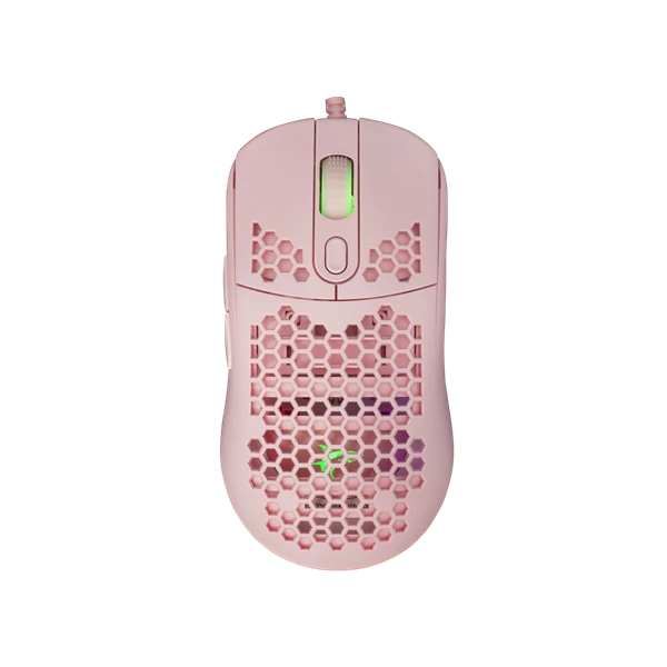 WHITE SHARK GM-5007P GALAHAD gamer egér, pink, 6400 dpi