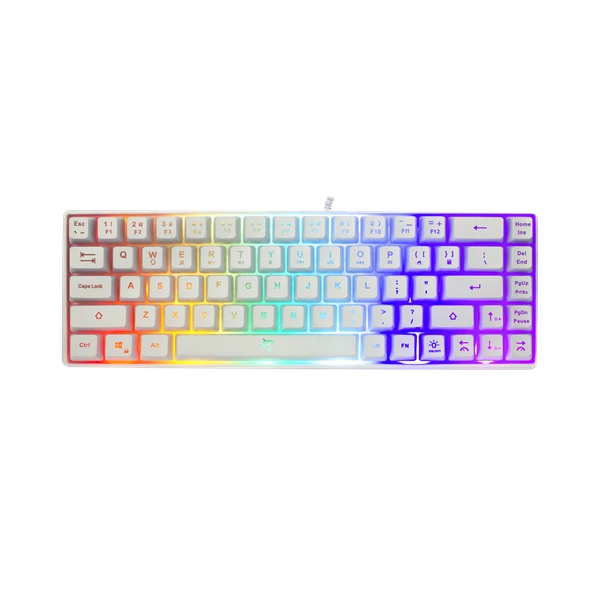 WHITE SHARK GK-2201W-US RONIN-W fehér membrán gamer billentyűzet (US)