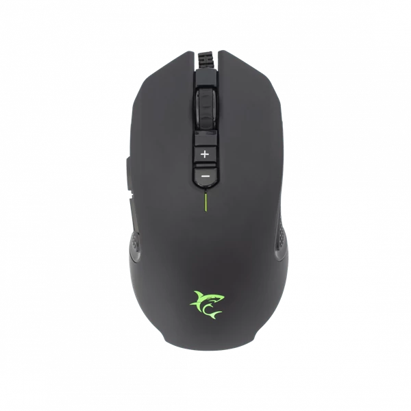 WHITE SHARK GRIFLET (GM-5011) gamer egér, 8D, fekete, 6400 dpi, RGB