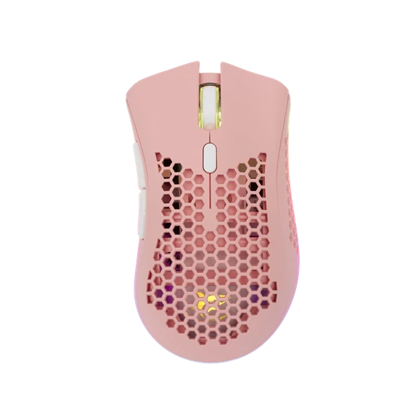 WHITE SHARK LIONEL-P, WGM-5012P vezeték nélküli gamer egér, pink, 10000 dpi