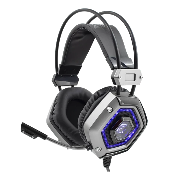 WHITE SHARK GH-1841 LION gaming fejhallgató, fekete/ezüst