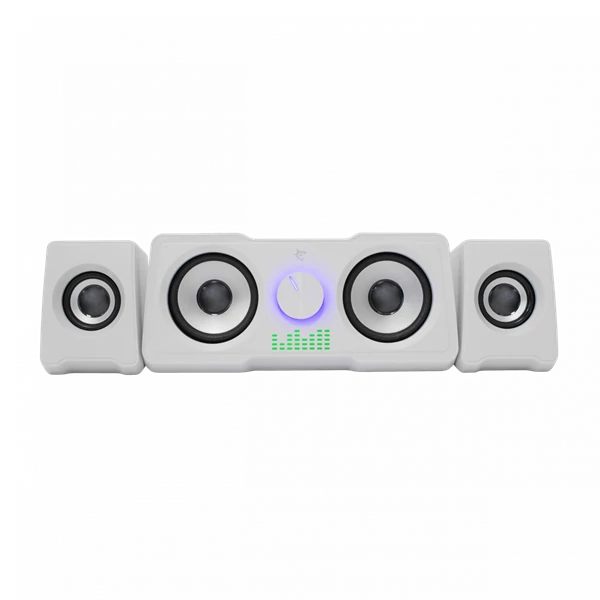 WHITE SHARK MOOD Hangszóró, 2.2, 16W, LED, fehér