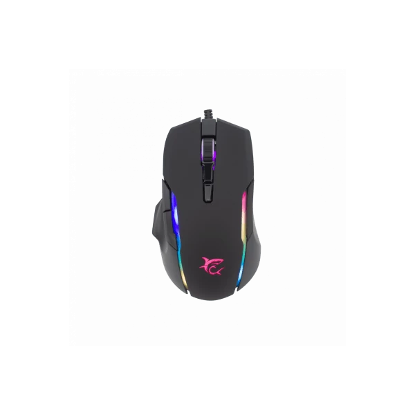 WHITE SHARK MORHOLT (GM-9009) gamer egér, 7D, fekete, 7200 dpi, RGB