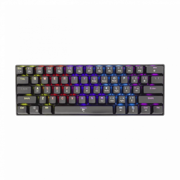 WHITE SHARK SHINOBI mechanikus (blue switch) gamer billentyűzet, fekete (magyar)