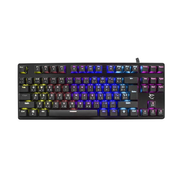 WHITE SHARK SPARTAN mechanikus (blue swtich) fém gamer billentyűzet (angol)