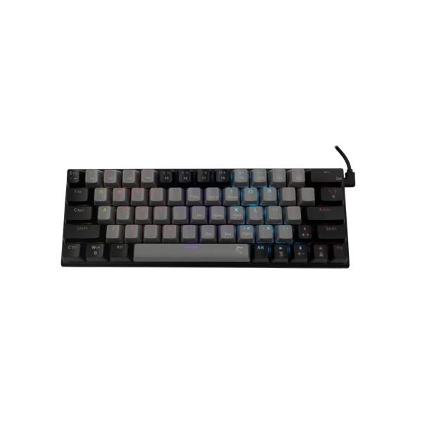 WHITE SHARK W029930 WAKIZASHI-G-B/R-US fekete mechanikus gamer billentyűzet, piros kapcs. (angol)